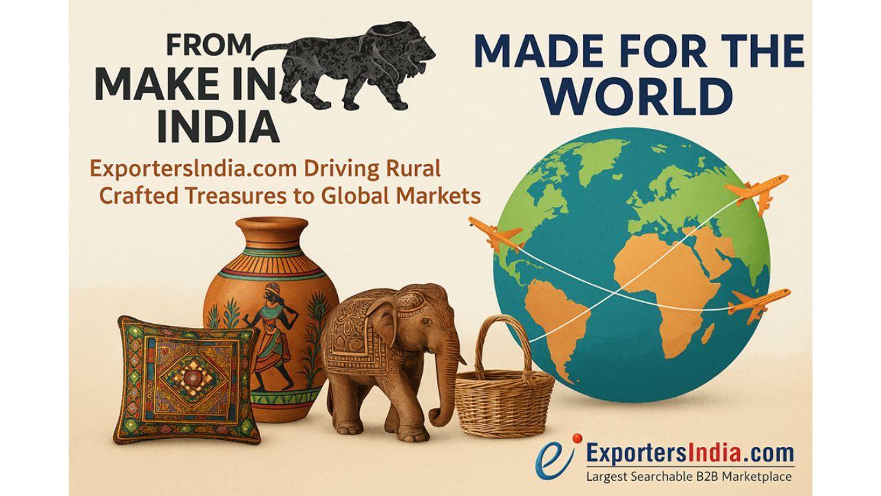 From Make in India to Made for the World: ExportersIndia.com Driving Rural Crafted Treasures to Global Markets
