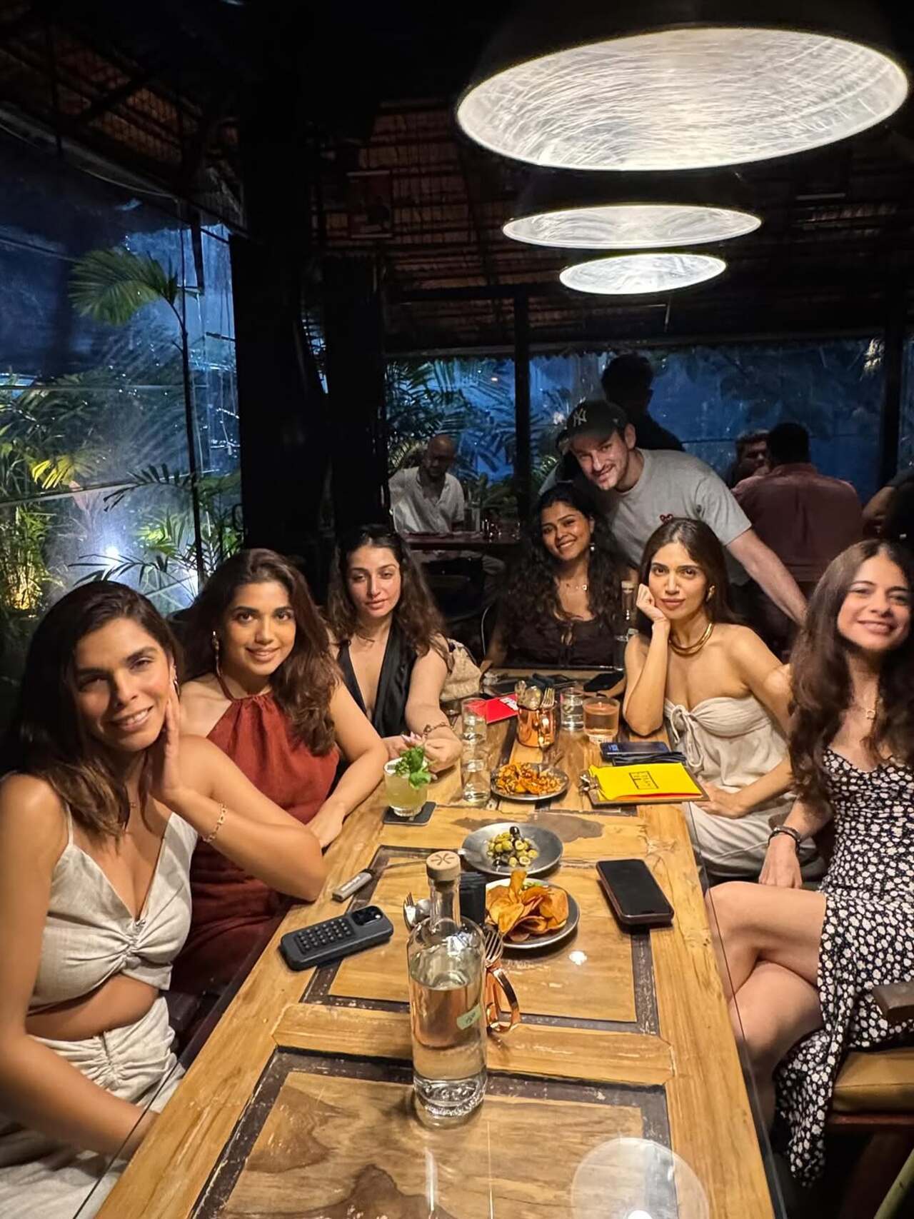 The Royals star also shared a picture with her girl gang as they posed at the table before enjoying a meal together.