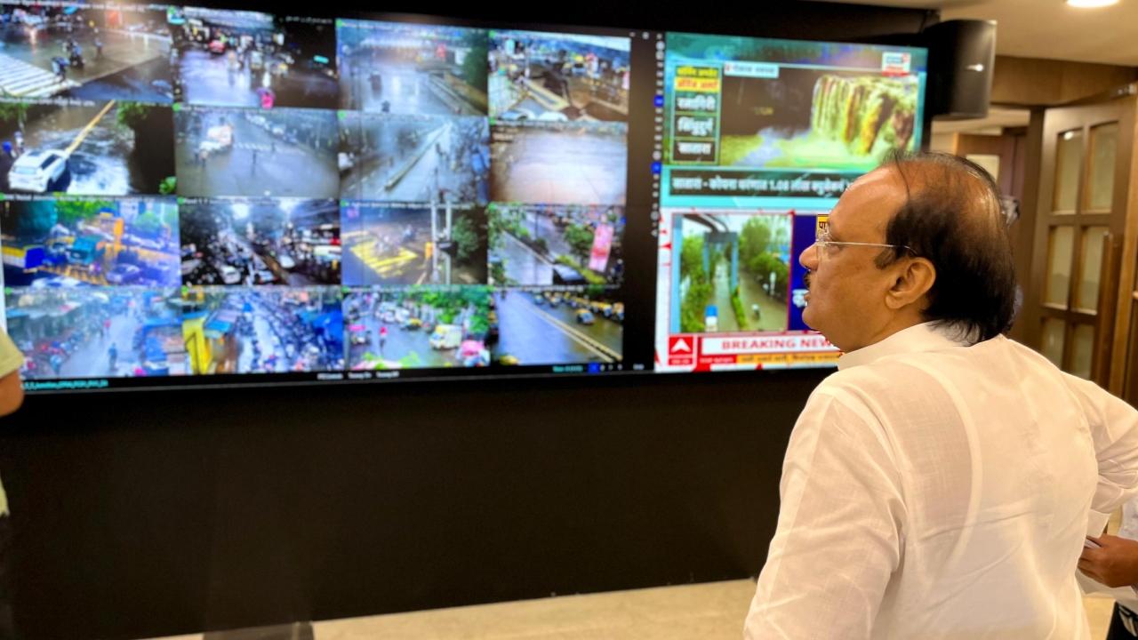 During the visit, officials briefed him on conditions in Mumbai city and suburbs, as well as in Thane, Palghar, Raigad, Ratnagiri, Sindhudurg, and other affected districts