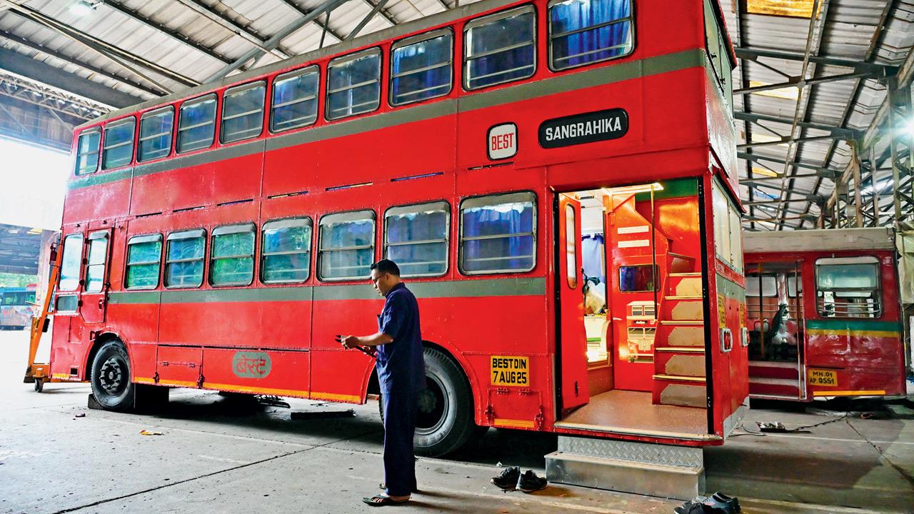 Mumbai: Old double-decker bus gets second life as BEST’s rolling museum