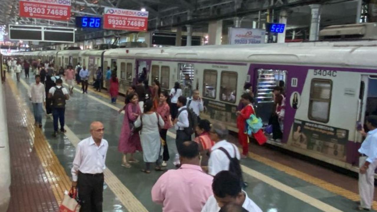 IN PHOTOS: Central Railway train services disrupted after heavy rains in Mumbai
