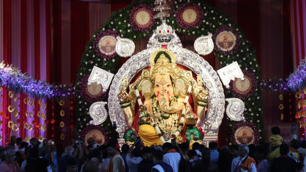 Several big mandals across Mumbai engage in philanthropic work during the 10-day festival, and the GSB Seva Mandal is no different. PIC/ RAJ PATIL