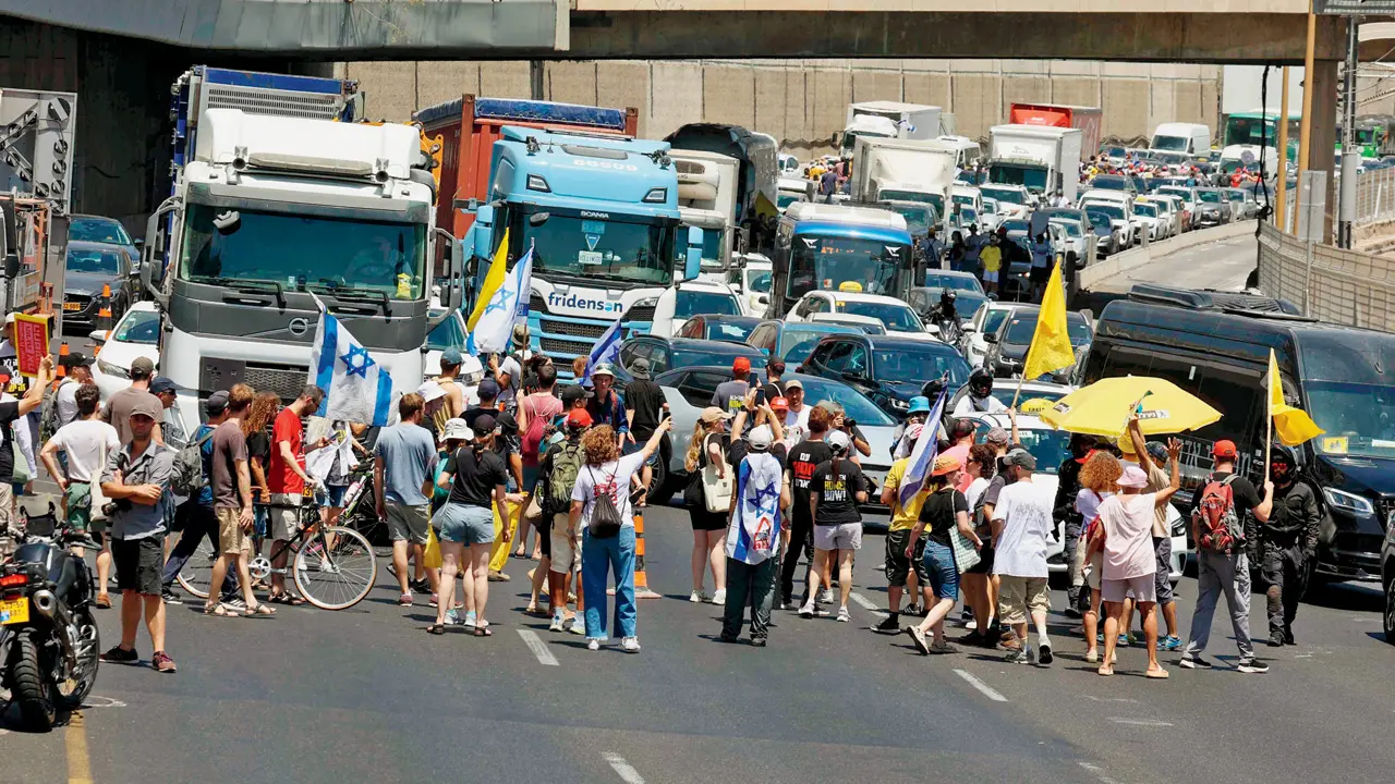 Protesters in Israel demand hostage release, Gaza ceasefire