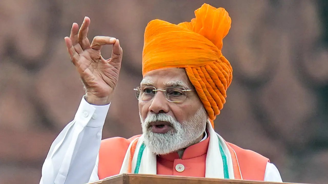 Independence Day 2025: PM Narendra Modi sports saffron turban for celebrations