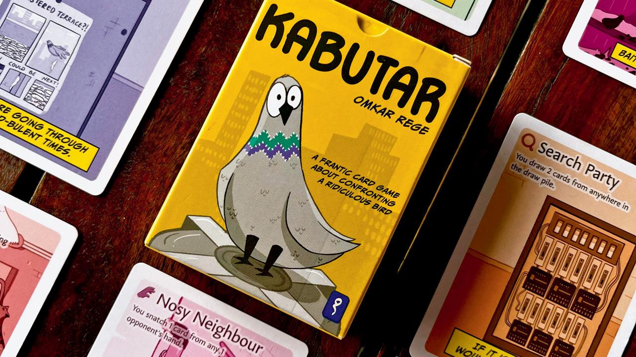 Colour coded action cards from the deck