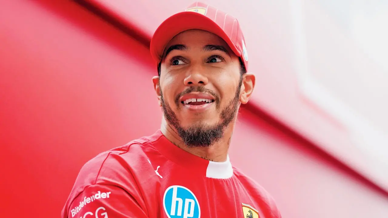 Red riding good: Hamilton enjoys intense Ferrari run