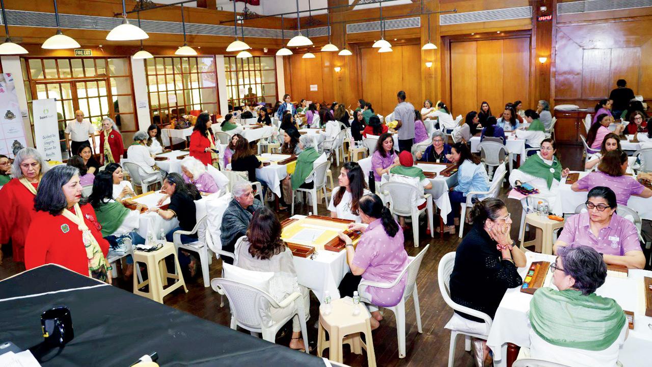 House full for Mahjong at the Bombay Gymkhana Club. 