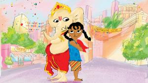 This illustrated book takes children on a storytelling adventure with Bappa