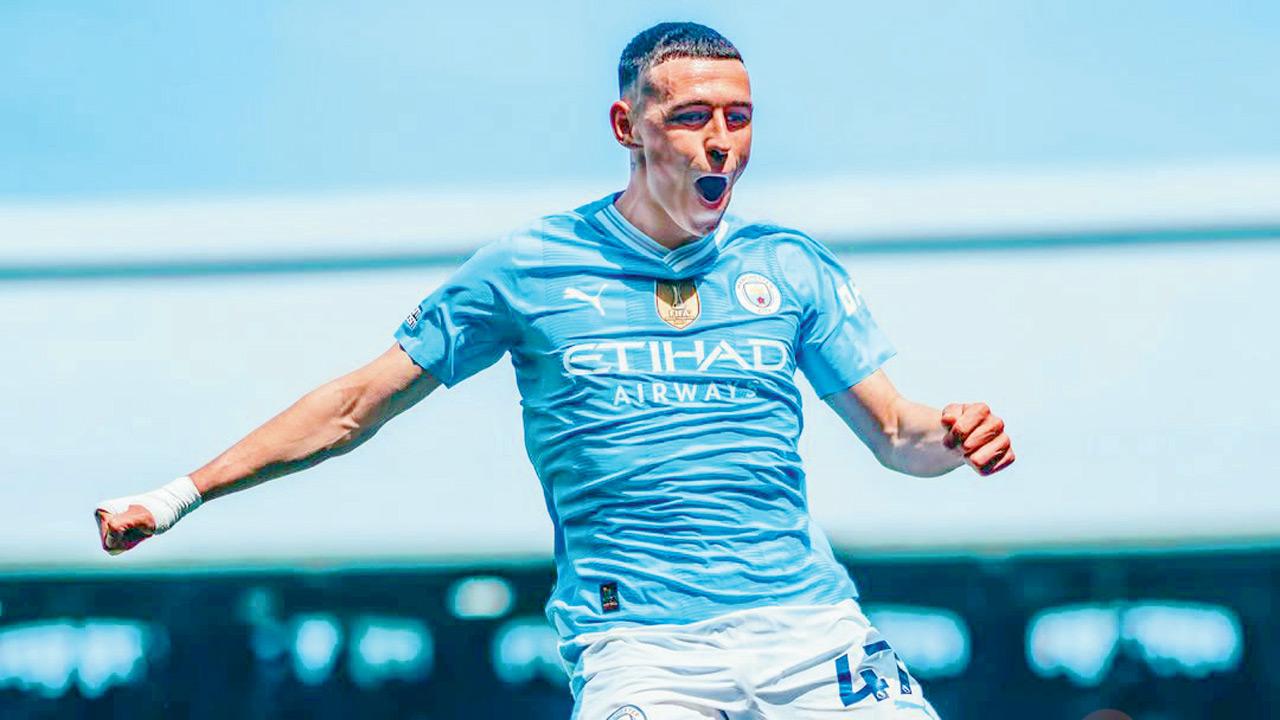 Phil Foden during a match.  Pic Courtesy/@Mancity