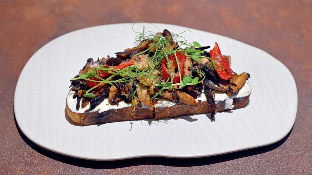 Porcini Shiitake Sourdough Toast