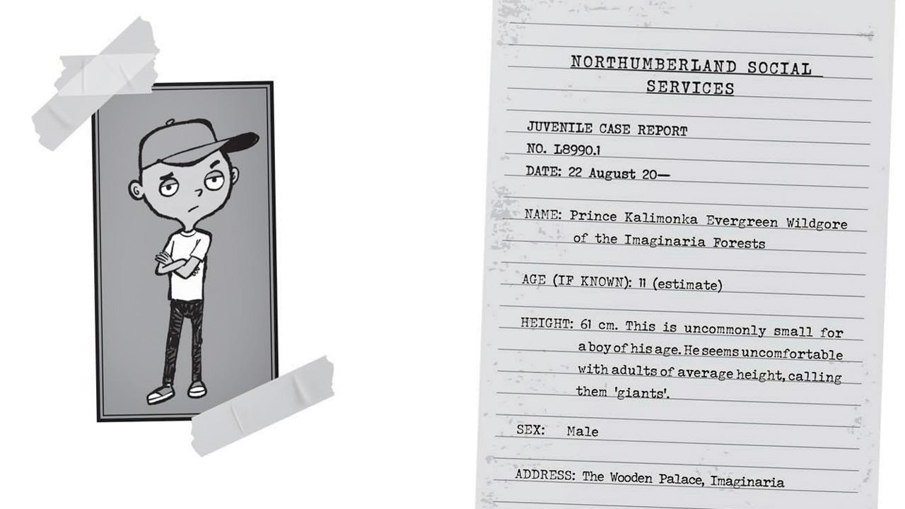 A panel depicting Prince Kalimonka. Illustrations Courtesy/Harry Briggs