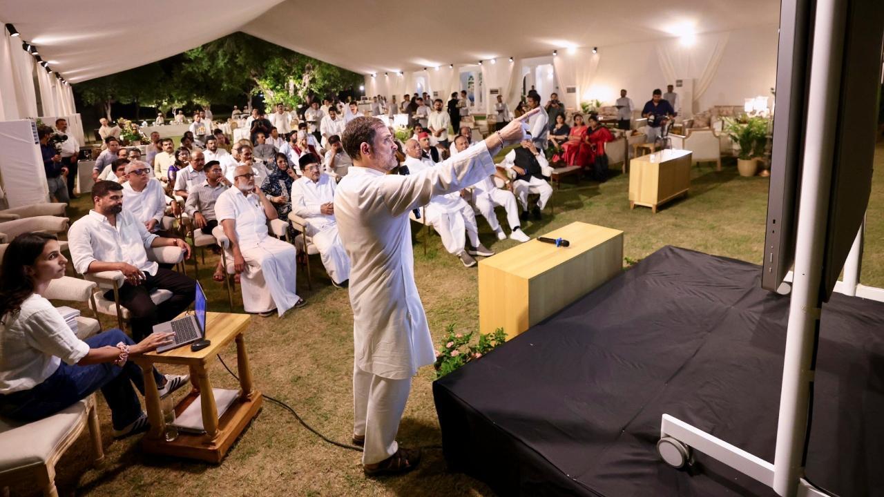In Photos: Rahul Gandhi hosts dinner for INDIA bloc leaders
