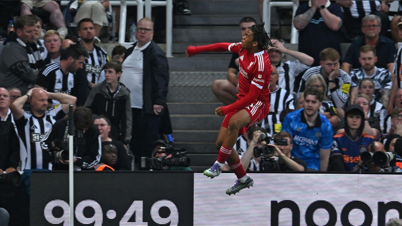 Liverpool rely on 16-year-old Ngumoha to overcome 10-man Newcastle fightback
