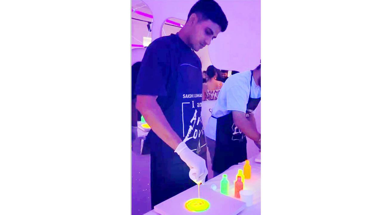 Shubman Gill at the Khar studio. PIC COURTESY/HUE BY SLA