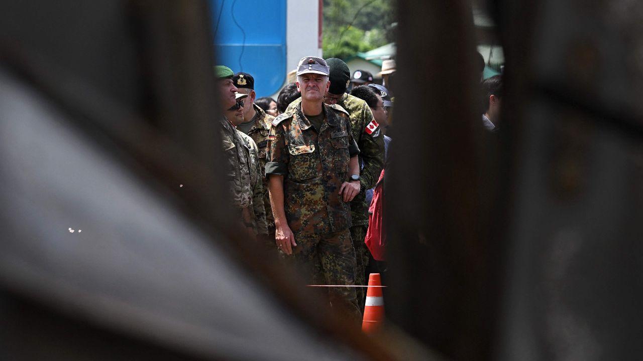 The fighting began after a land mine explosion along the border wounded five Thai soldiers