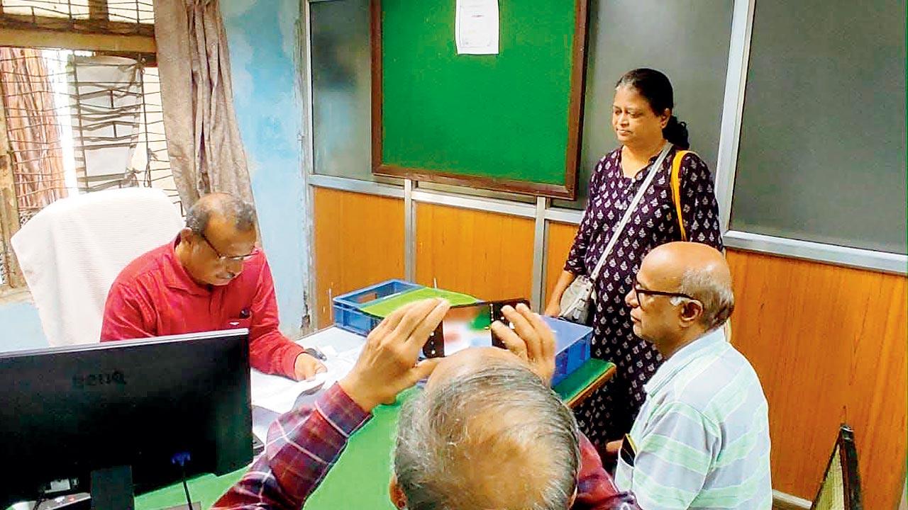 Civil society organisation members submit demands to depot managers. Pics/Rajendra B Aklekar