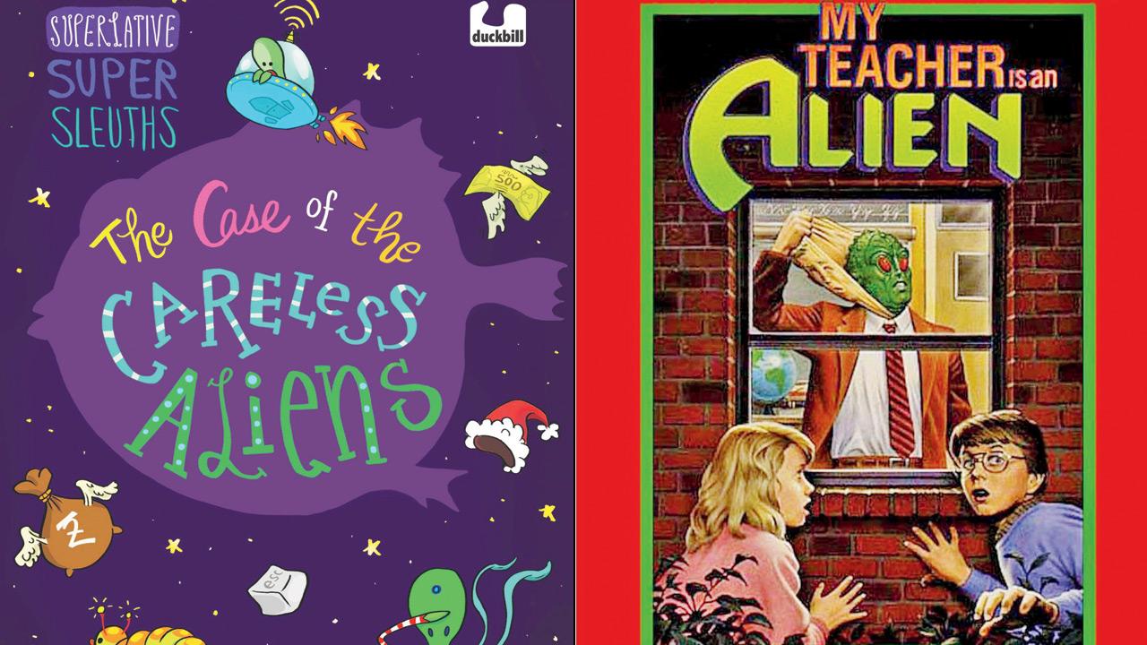 The Case of the Careless Aliens and My Teacher is an Alien. Pics Courtesy/Amazon