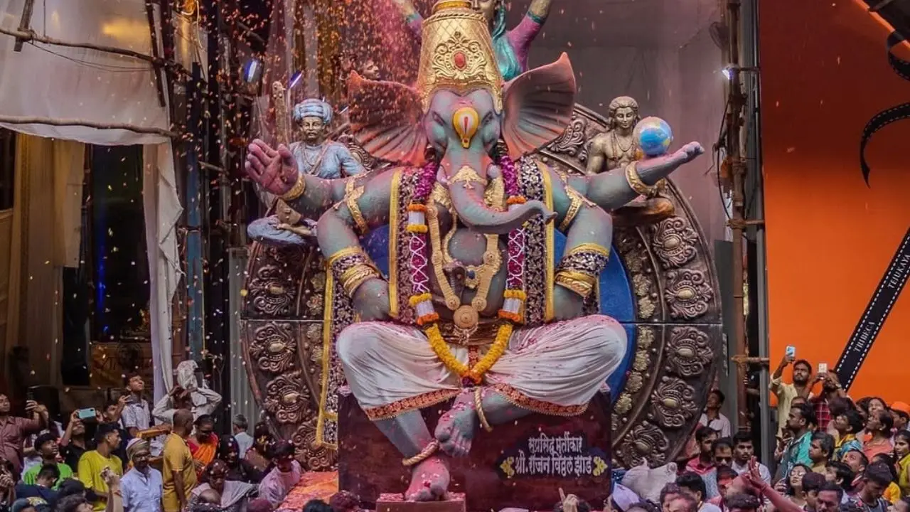Ganesh Chaturthi: Behind Mumbai’s 22-ft eco-friendly Raja Tejukayacha