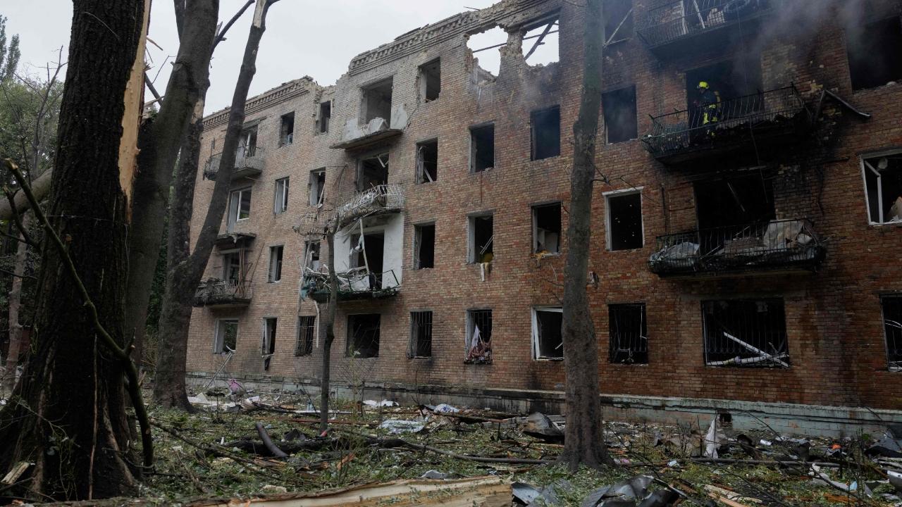 Russian troops also struck a residential 5-story building in the eastern Ukrainian city of Kramatorsk, according to the head of Donetsk regional military administration, Vadym Filashkin. He said one person was killed and at least 11 more injured