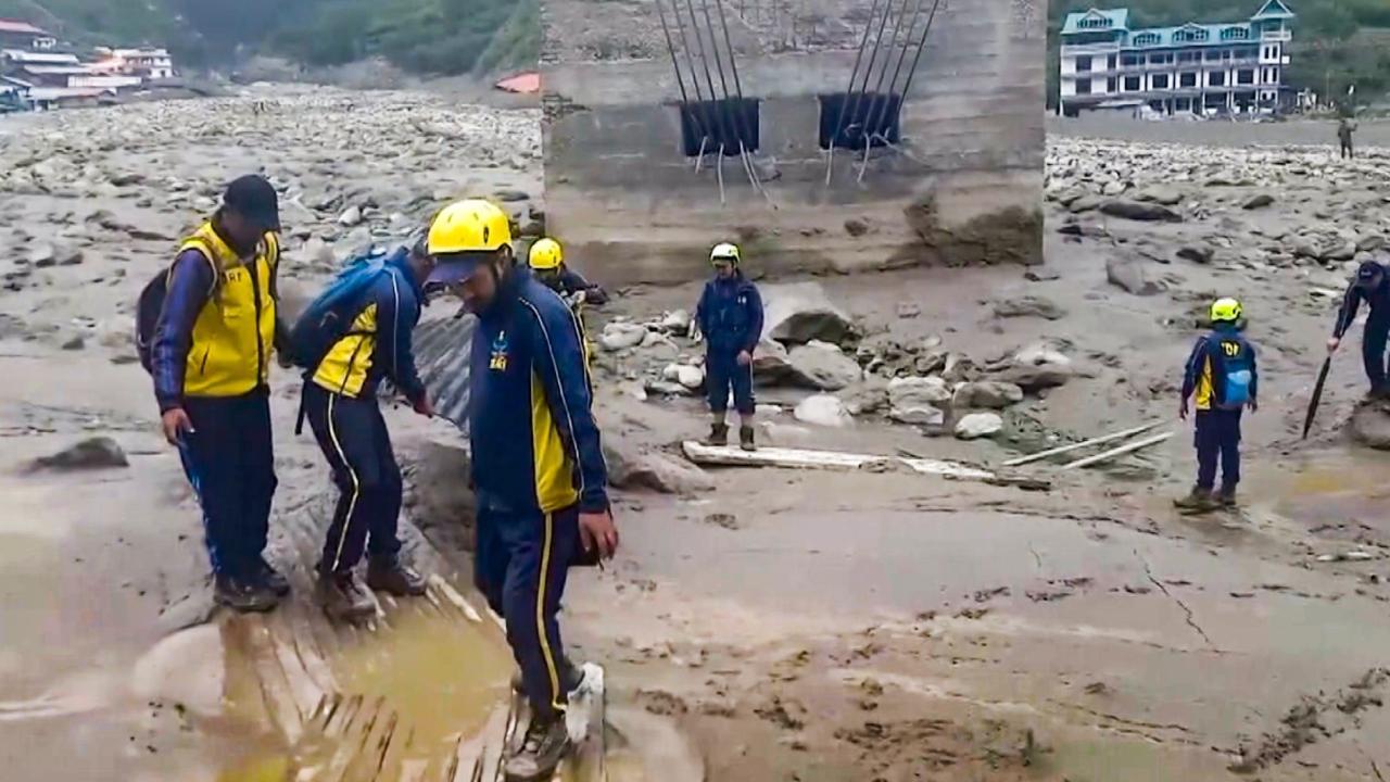 In Photos: 70 rescued, over 50 missing in Uttarkashi flash floods