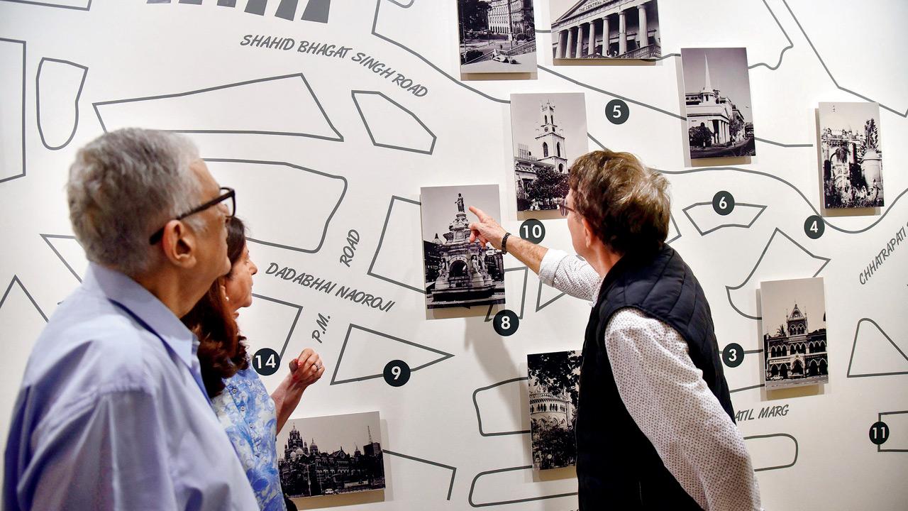 Visitors view Nissen’s trails to document Fort at an exhibition by Jehangir Nicholson Art Foundation in 2019. file pics