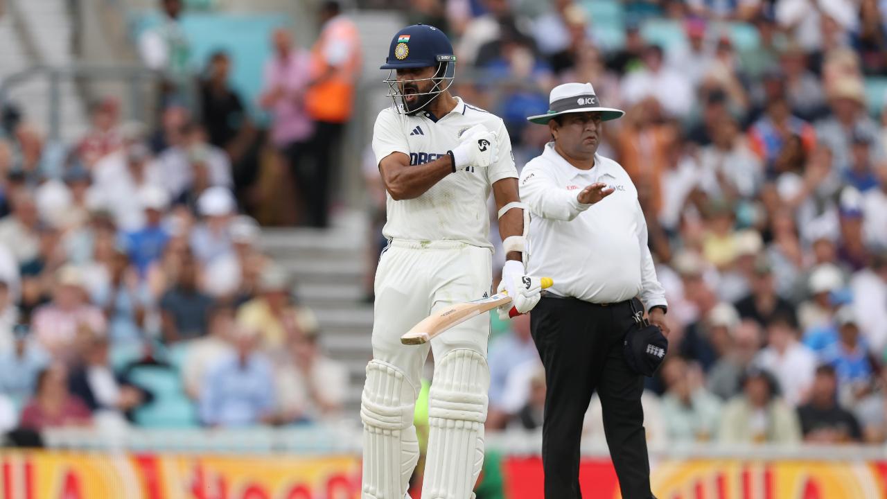 With this, he registered his maiden half-century for Team India. The Akash-Jaiswal duo also stitched a 100-run partnership (Pic: X/@BCCI)