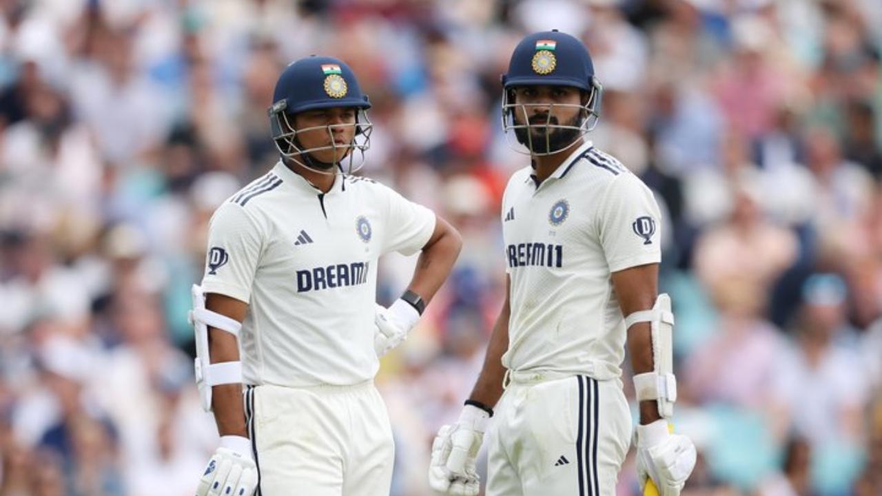 Akash, along with Yashasvi Jaiswal, batted well in the middle. Facing 94 deliveries, the right-hander scored 66 runs, with the help of 12 boundaries (Pic: X/@BCCI)