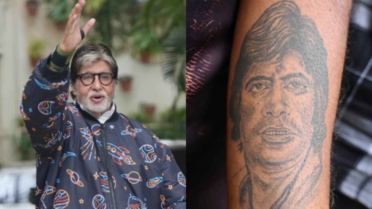 Amitabh Bachchan reacts to fan getting his face tattooed on their arm