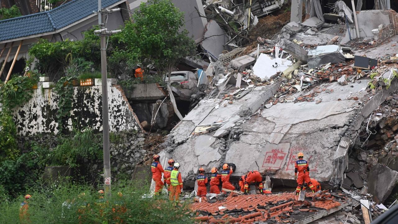 IN PHOTOS: Landslide and floods hit China; 10 killed, 33 missing in northwest