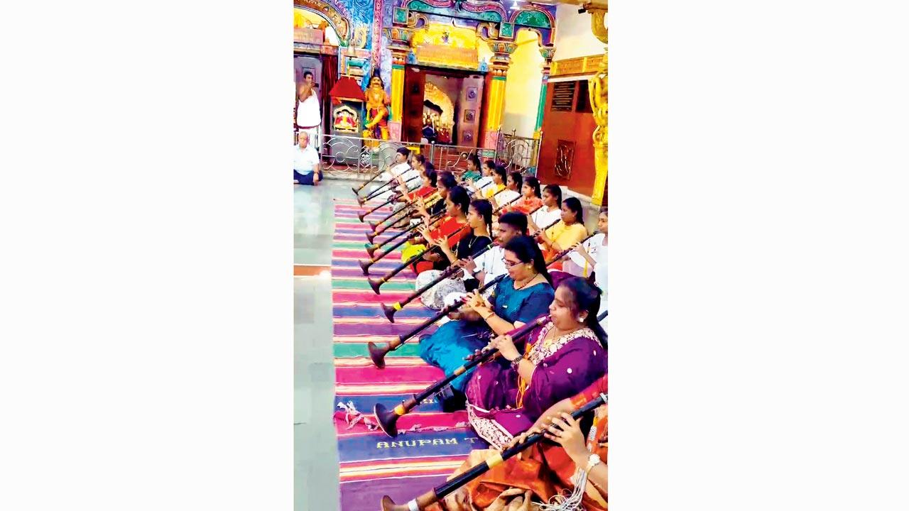 Musicians from the group at a previous performance in Matunga.  Pic Courtesy/Dr V Shankar