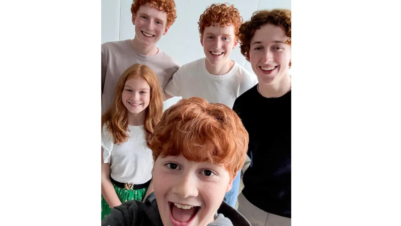 Harry Potter makers unveil the Weasley siblings- Ginny, Percy, Fred, George