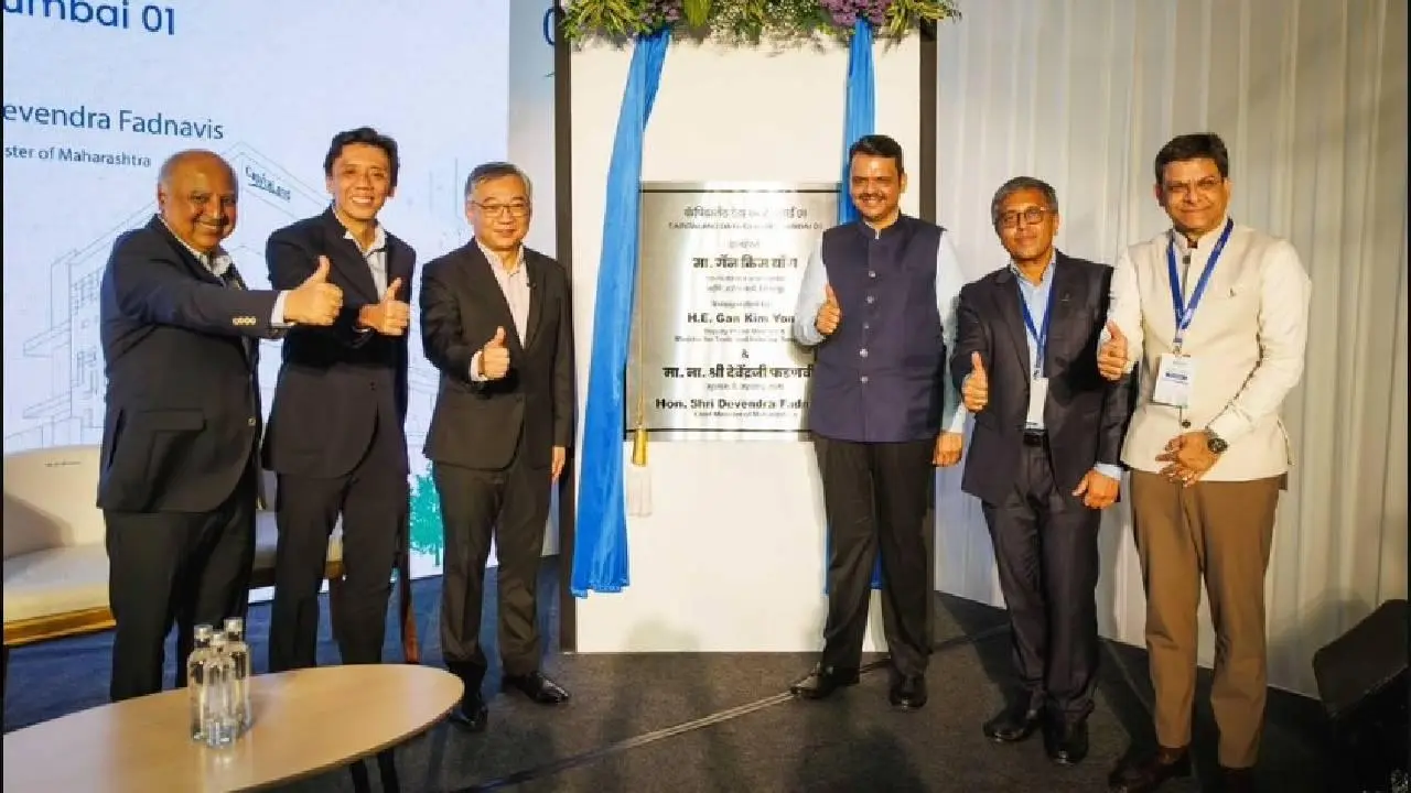 IN PHOTOS: CM Fadnavis, Singapore Deputy PM inaugrate Data centre in Navi Mumbai