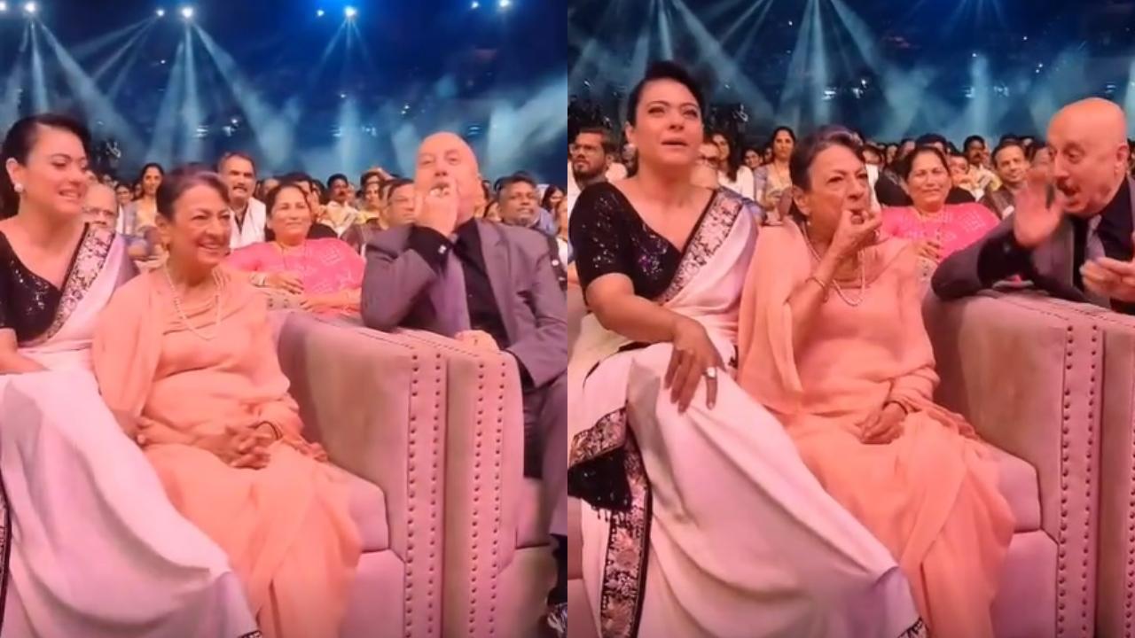 Kajol’s mom Tanuja steals the show with her ‘whistle’ worthy moment