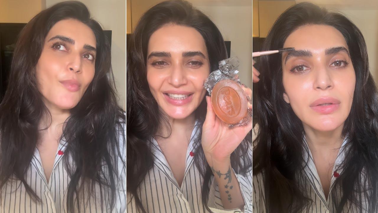 Karishma Tanna shares her simple and easy beauty hack for beautiful eyebrows