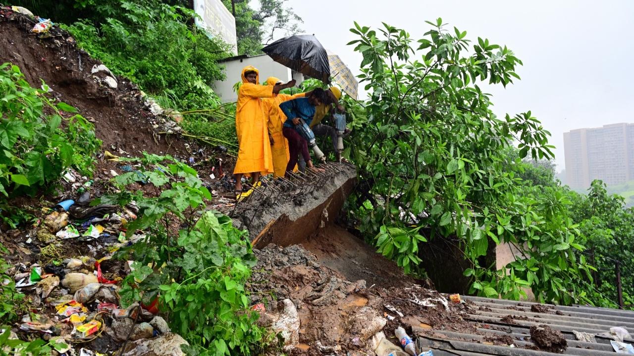 Mumbai: Vikhroli landslide kills two, injures two after heavy rains