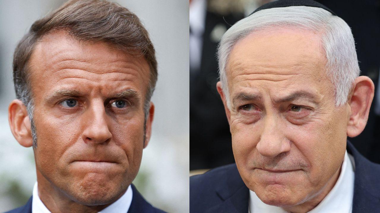 Israel-France row escalates after Netanyahu accuses Macron of fuelling fire