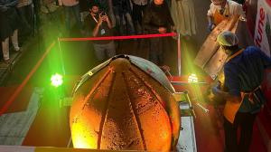 Ganesh festival: Girgaoncha Raja creates history with 851 kg besan modak