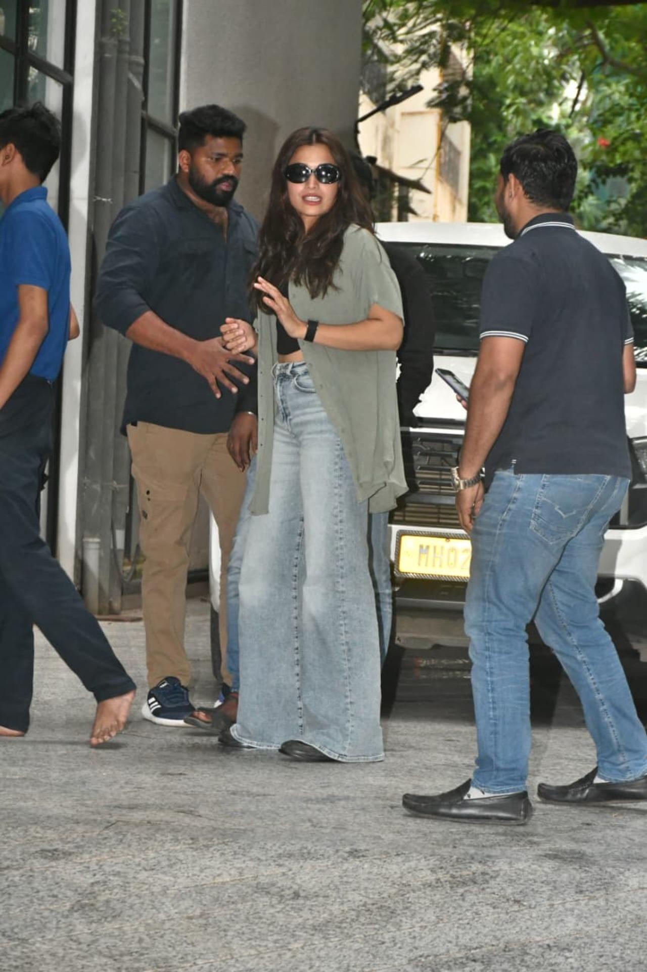 All things cute, Rashmika Mandana spotted in the city wearing flared pants and a jacket