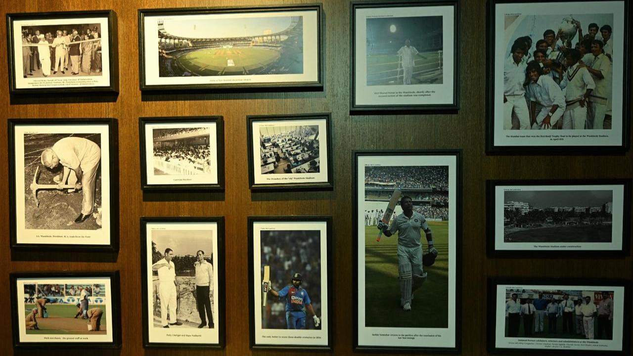 The people will also witness the collection of photo frames at the Sharad Pawar Cricket Museum. The frames showcase the cheerful moments of former and incumbent Mumbai players in their careers (Pic: Kirti Surve)