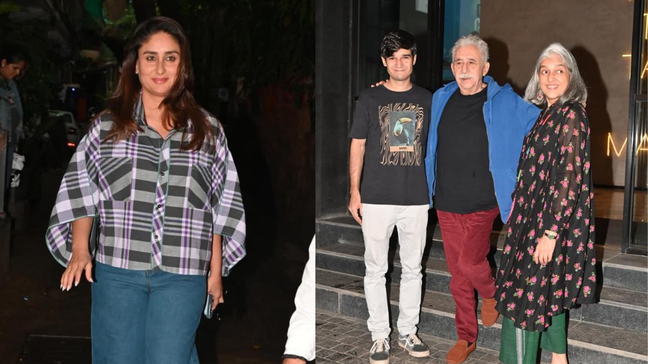 Spotted in the city: Kareena Kapoor, Naseeruddin Shah, Ratna Pathak, Vivaan Shah