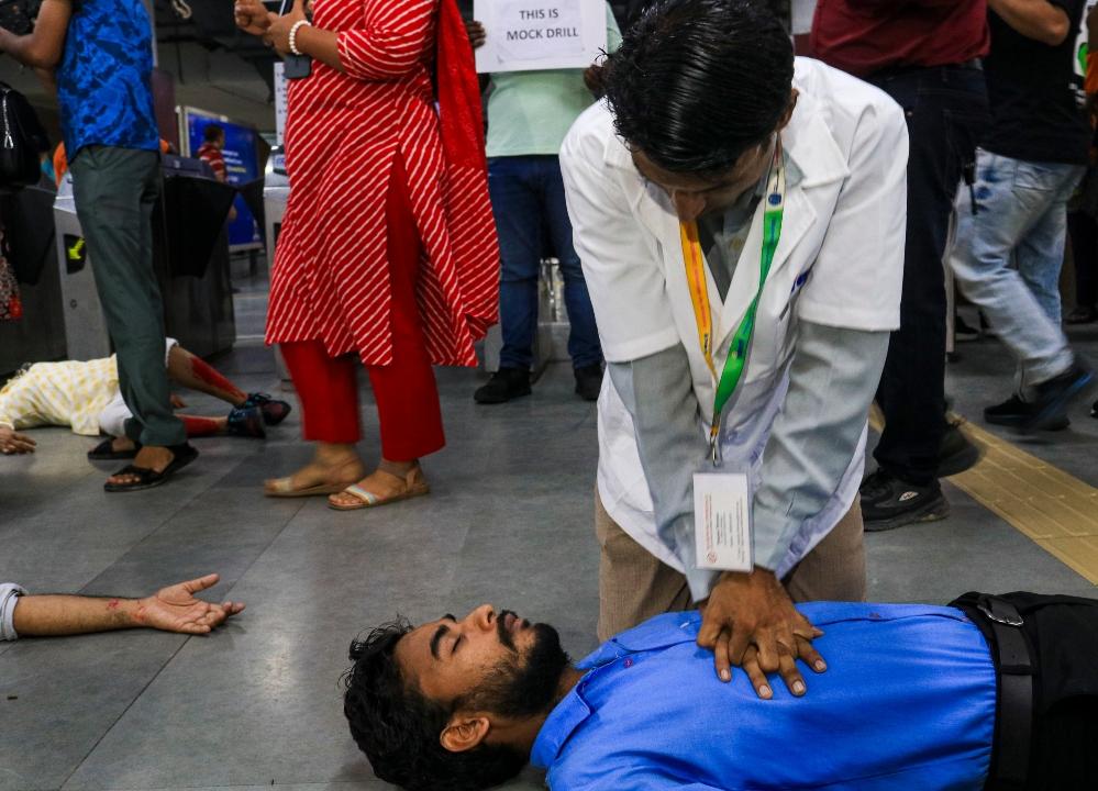 According to officials, the drill was held simultaneously in Delhi, Uttar Pradesh, Haryana, and across the wider National Capital Region