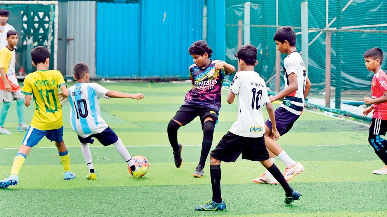 For children long boxed into narrow lanes, Total Football Academy is an escape from drug-induced peers. Pic/Nimesh Dave