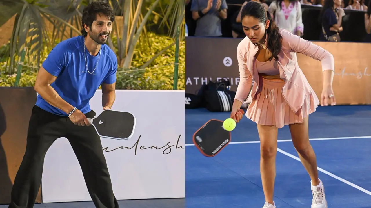 Shahid Kapoor and Mira Rajput show their sporty side in a fun pickleball match