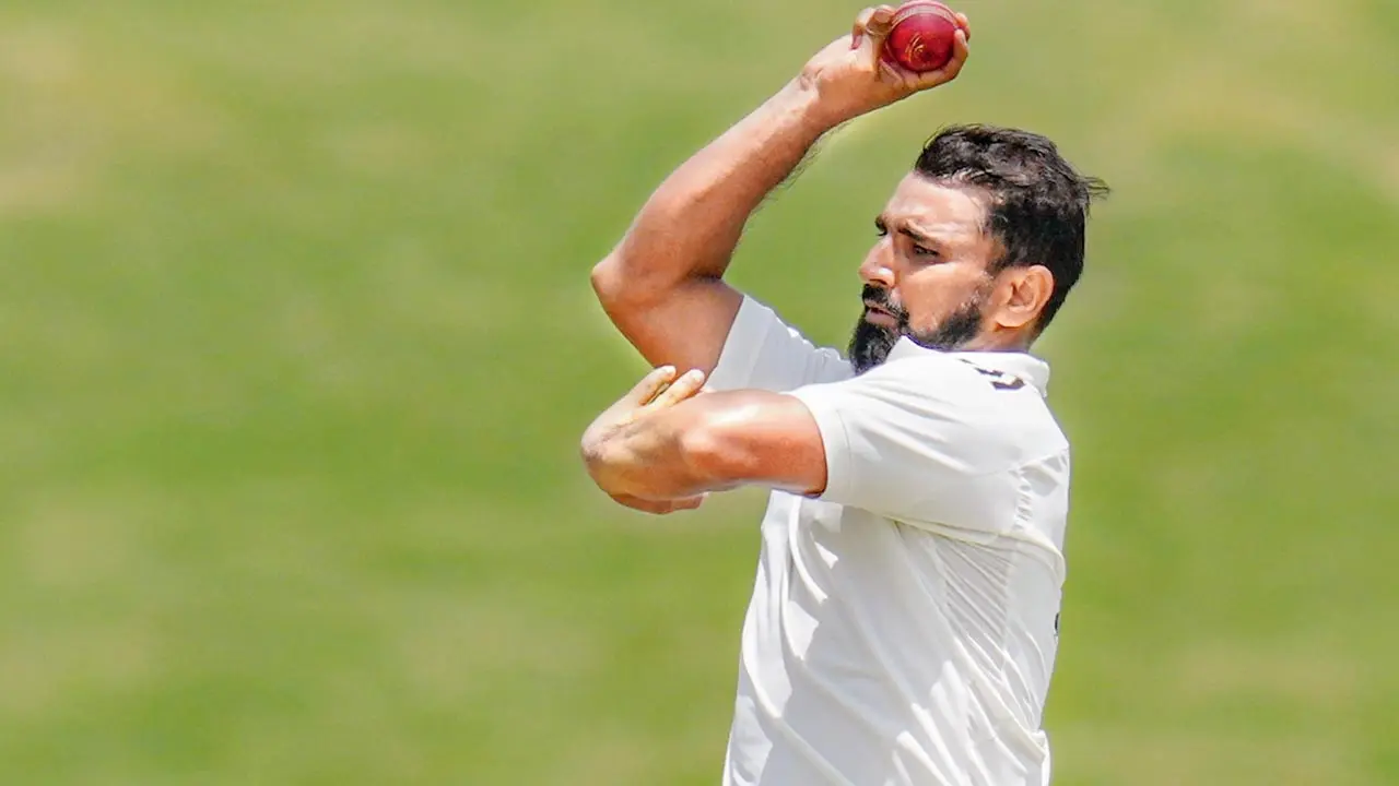 Duleep Trophy: Pacer Shami toils hard on red-ball return