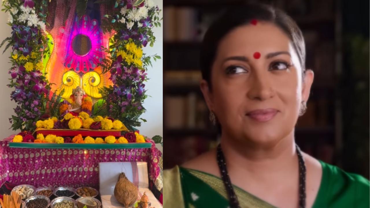 Smriti Irani welcomes home Bappa, shares a heartfelt video for fans