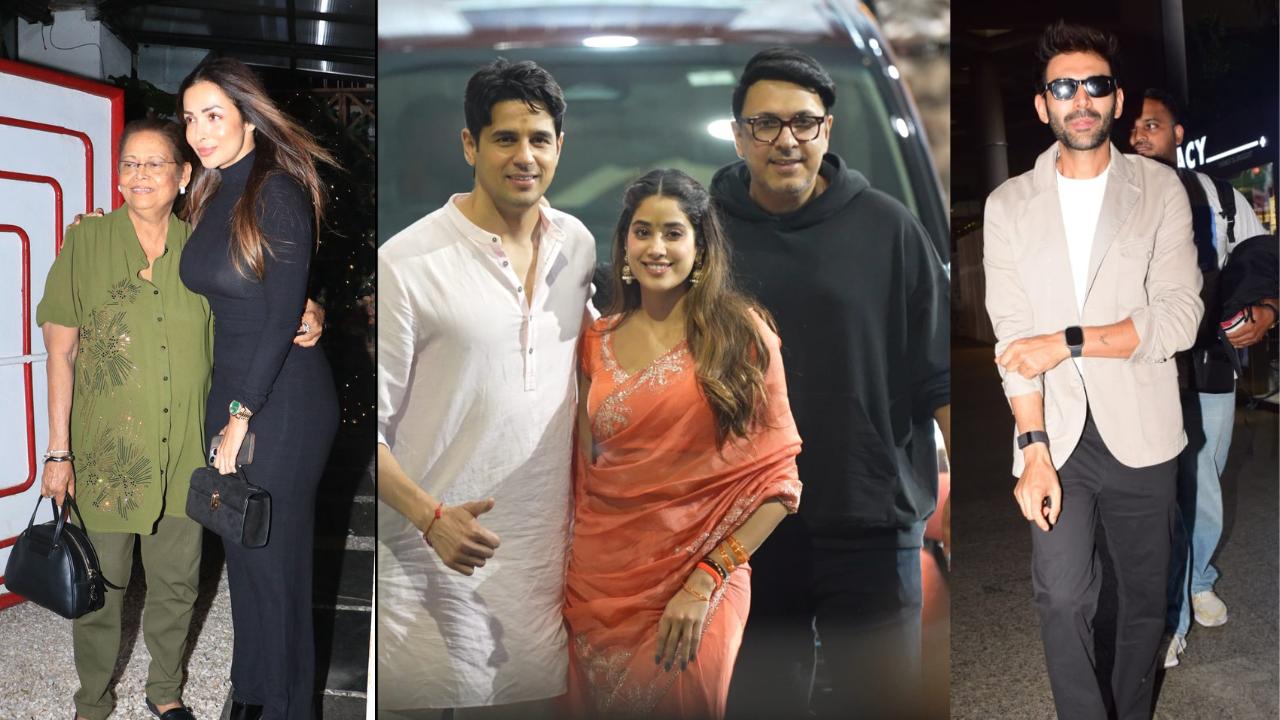 Spotted in the city: Malaika Arora, Kartik Aaryan, Sidharth Malhotra and others