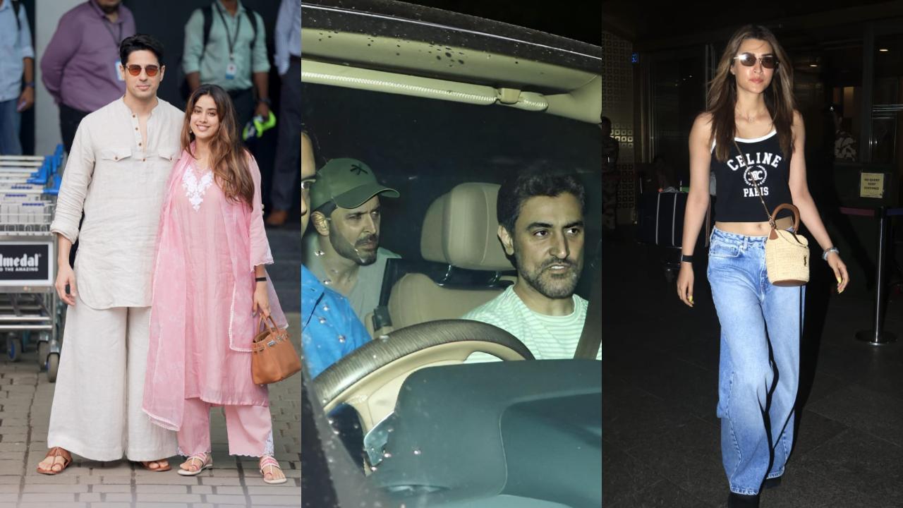 Spotted in the city: Hrithik Roshan, Janhvi Kapoor, Sidharth Malhotra and more