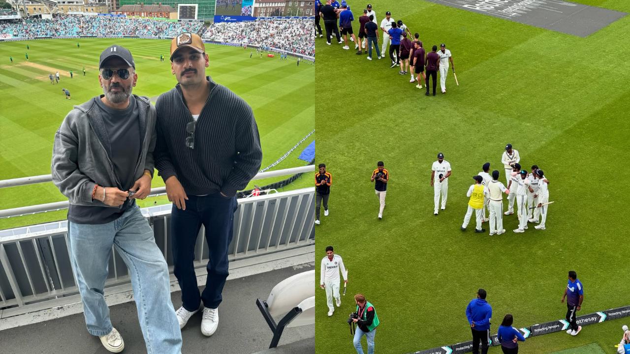 Ind vs Eng: Suniel celebrates country`s win, Athiya asks `have you gone mad?`