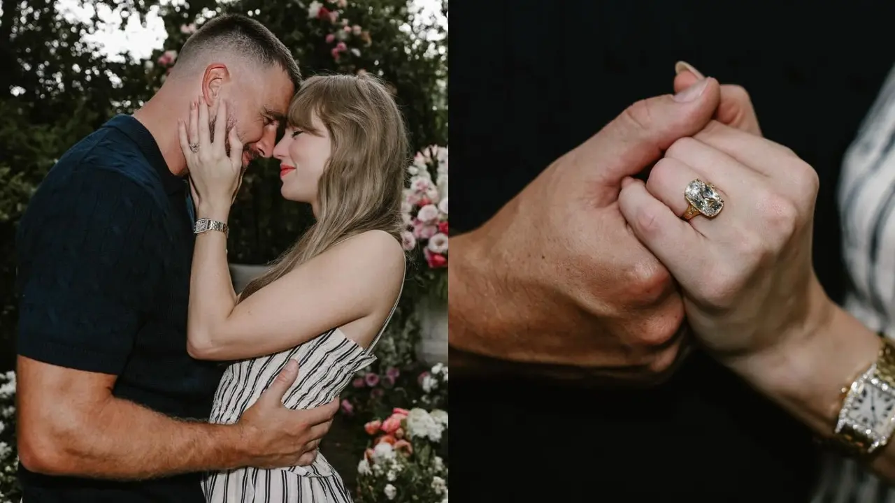 Taylor Swift and Travis Kelce get engaged, share pics from dreamy proposal