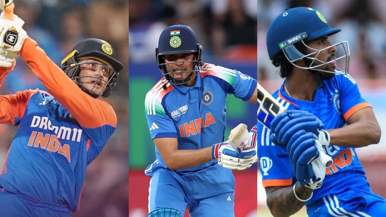 Abhishek Sharma, Shubman Gill, Tilak Varma (Pic: X/@ICC)
